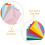 50Pcs Assorted Color Solid Cardboard Envelopes Small Storage Pouches 7