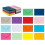 50Pcs Assorted Color Solid Cardboard Envelopes Small Storage Pouches 11