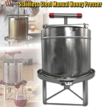 10L Stainless Steel Manual Honey Press  Fruit Press, High Honey Yield