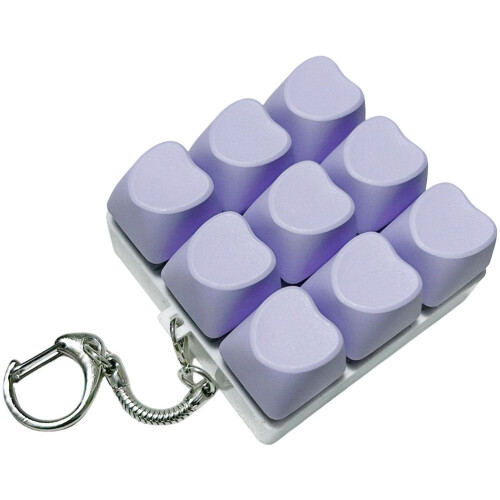 Πληκτρολόγιο Fidget Keychain Keycap Χαλαρωτικό, Ανακούφιση από το Στρες, Clicker Pass The Time Keys Button