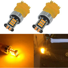Lampadine LED rosse Bright3156/3157, 1000LM, compatibili con 3156/3157/3057/4157, per indicatori di direzione/freni/luci posteriori di auto e camion.