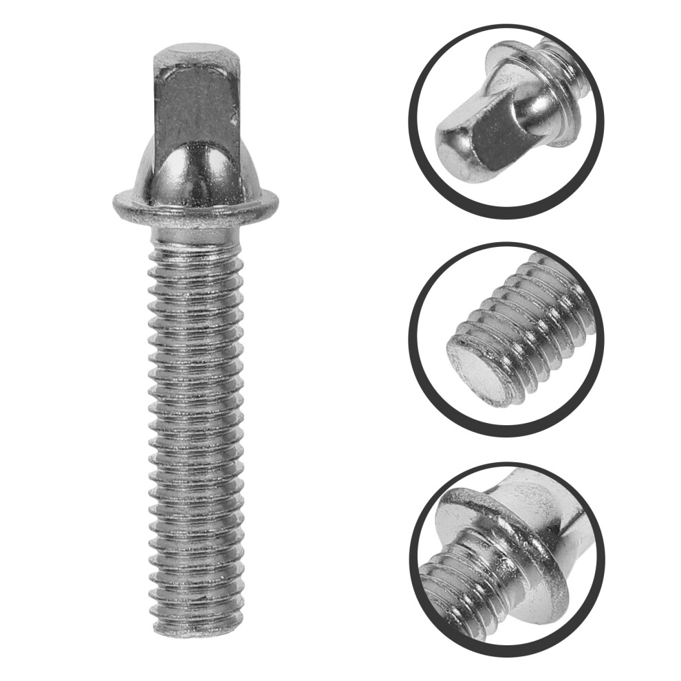 2Pcs Drum Lug Screws Silver Fastener For Snare Drum Tension And Adjustment 9551475164014