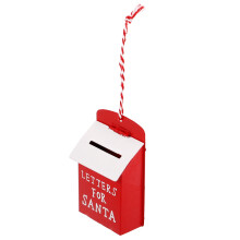 postaláda karácsonyi díszek karácsonyfa dísz vas ünnepi hangulatjavítás bevásárlóközpontokhoz 1 db