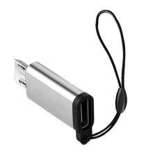 Tiontaire Cineál C Baineann go USB Fireann Tacaíocht Muirearú & Sioncrónú Sonraí Cónascaire Cuibheoir USB C go USB le Lanyard