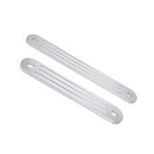 Placas de reforço para barcos com construção em alumínio de 3/8 de polegada de espessura, furos de 15x2 polegadas / 12x2 polegadas (padrão).