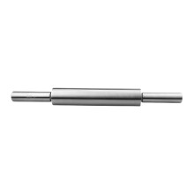 Küchenroller, Backnudelholz, Edelstahl, antihaftbeschichtet, glatt, 45,7 cm (18 Zoll), für Pizza, Gebäck, Haushaltsgebrauch