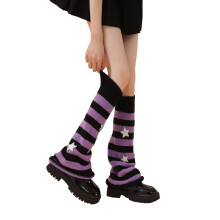 Scaldamuscoli da ragazza Lolitas, maniche a campana in maglia a stella, calzini gotici larghi con polsino alla caviglia, copriscarpe per uniforme JK