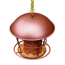 Mangeoires à oiseaux en métal pour l'extérieur, grande capacité, étanches, pour oiseaux sauvages, pour jardin.