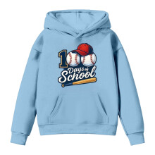 Hoodies voor kinderen met de tekst "100 dagen school" (100e schooldag) voor jongens en meisjes, sweatshirt met lange mouwen en letterprint,