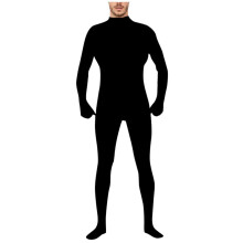 Tuta Zentai integrale, leggera, invisibile, poncho per avventure e feste di Halloween.