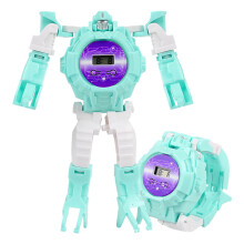 Montre robot transformable pour enfants – Jouet éducatif pour le développement cérébral, la coordination œil-main et le jeu parent-enfant, en