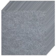 Square Self-adhesion Polyester Carpet Tape Non-Slip Home Living Room Bedroom Carpet Gray 300x300x4mm