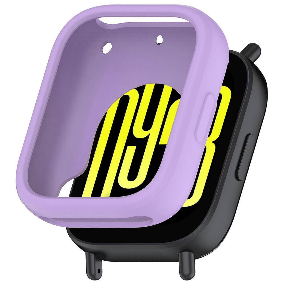 Compatible With Xiaomi Redmi Watch 5 Active Silicone Case Shockproof Bumper Frame - Purple 9340959251995