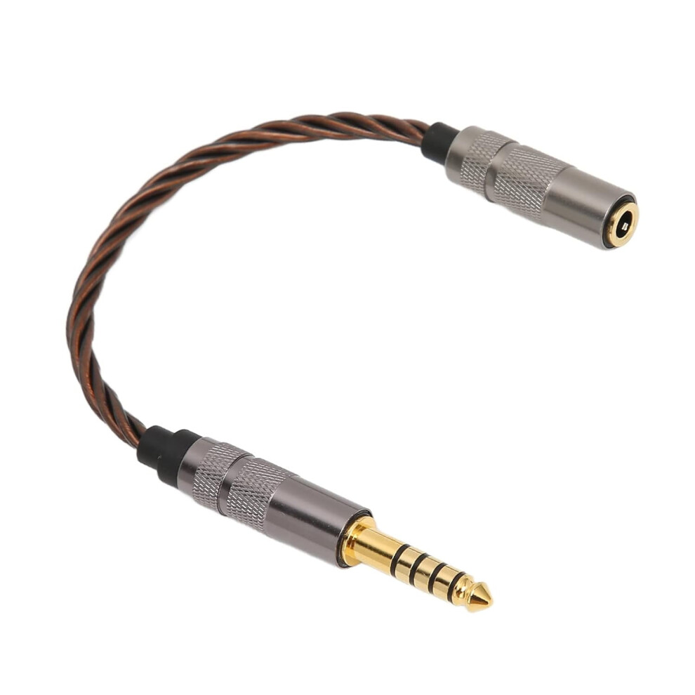 4.4Mm Balanced Male To 3.5Mm Balanced Female Adapter Cord, Plated Portable Headphone Adapter Cable For Music Lovers Gold 9340959252855