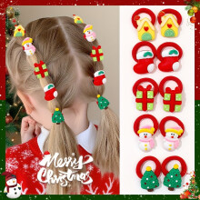 Chouchous de Noël pour filles, en polyester, lot de 10.