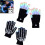 LED-Leuchthandschuhe, 7 Farben, verstellbare Passform (2 1
