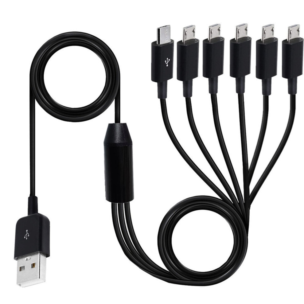Usb 2.0 Type A Male To 6 Usb Male Splitter Y Data Sync And Connector Adapter Cable 0.5M/1.5M 9340959254217