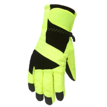 AWZXDE Kids Winter Gloves for Skiing, Skating, Snowboarding – Windproof, Waterproof, Warm, Durable Print – Compatible with 4-9 Yrs, Green