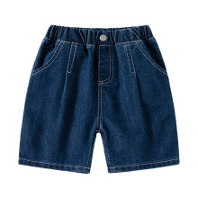 AWZXDE Boys Denim Shorts For Boys Casual Spring Summer 5 Inch Shorts Fashionable Comfortable For Toddler Kids Dark Blue,4-5 Years
