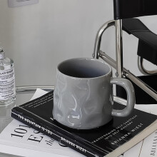 Nordic style handmade ceramic coffee cup, 1 piece | Reusable, suitable for couples, hand wash only, smooth texture.