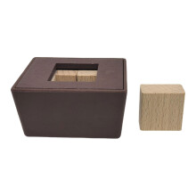 3D Wooden Brain Teaser Puzzle Cube Challenge Problem Solving Wood Puzzle Box for Square