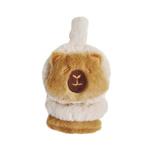 Soft and Warm Plush Ear Muffs for Commuting and Outdoor Sports Cartoon Capybaras Earflap Comfortable Ear Warmers
