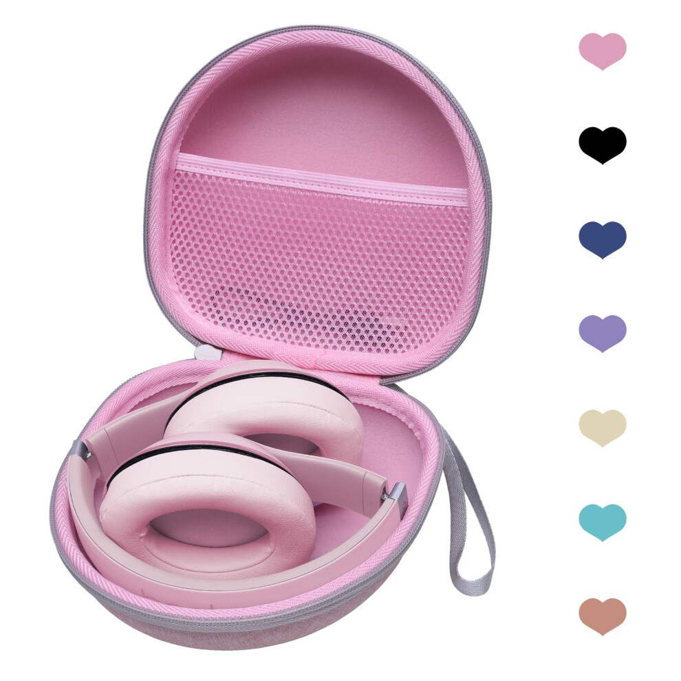 Headphone Case Compatible With Jbl Tune 520Bt, Beribes, Tozo, Kvidio, Beats, Soundcore, Anker Noise-Cancelling Over-Ear Pink 9313598207807