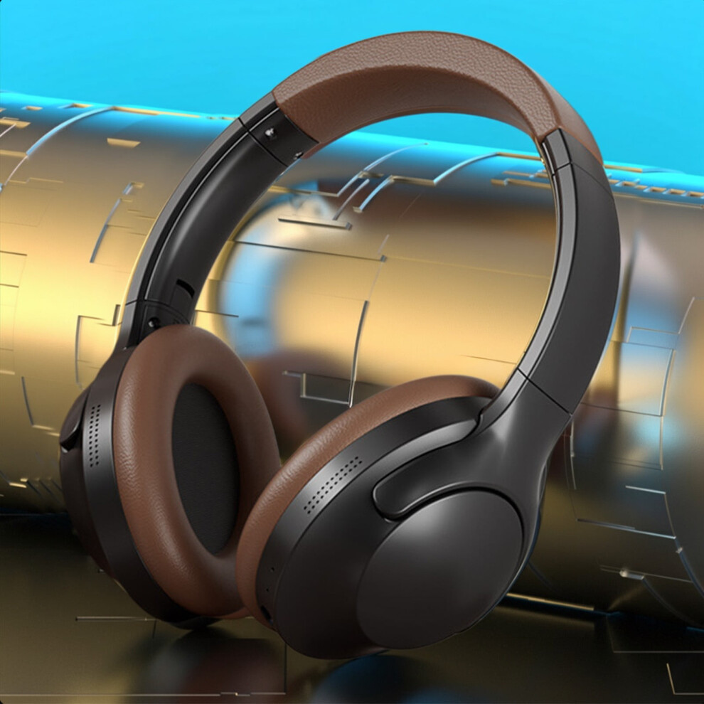 Wireless Bluetooth Headset With 8D Sound, Foldable Over-Ear, Bt 5.3, 12H Battery, Dual Mode Â Black/Brown/Gray 9340959254057