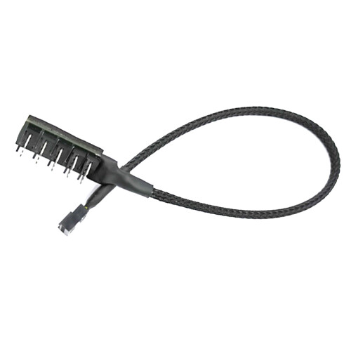 5Port PC Fan Hubs Extension Cable 4PIN/3PIN Fan Splitter Adapter Cable For Efficient Cooling Easy Installation