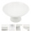 White Ceramic Footed Fruit Bowl Decorative Fruit Serving Stand 3