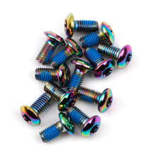 12pcs/Box Mountain Bike Disc Brake Rotor Bolts T25 Alloy Steel Disc Brake Screws for Your Mountain Bike for Repair Shops