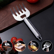 Stainless Steel Meat Tenderizer & BBQ Separator Fork – Ergonomic, Food-Grade, for Chicken, Beef, Compatible with All Grills