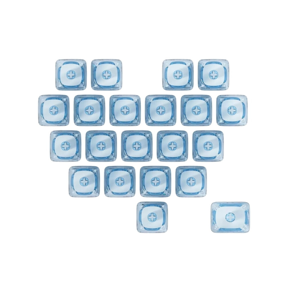 21Pcs Pc Heart Keycaps Moa Profile 1U 1.25U Blank Supplements Keycaps For Gaming Mechanical Keyboards Light 9448990667031