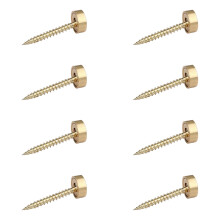 Practical Brass Glass Screw Fasteners With Decorative Domes Caps Rustproof Hardware for Home Furnishing Projects