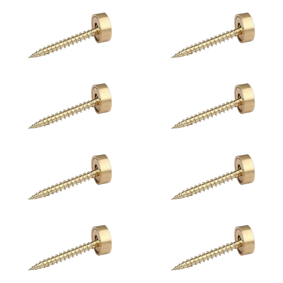 Practical Brass Glass Screw Fasteners With Decorative Domes Caps Rustproof Hardware For Home Furnishing Projects 9340959255092