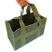 Canvas Tool Bag Storage Bags for Men Large Capacity Wide Mouth Tool Bag for Wrenches Wear Resistant Tool Bag Carry Bags