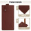 Brown PU Leather Chef Knife Guard Compact Knife Protection Sleeve 7