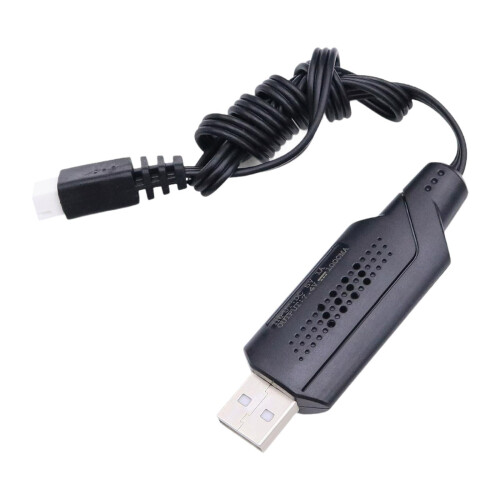 Cabo de carregamento USB com conector XH-3P, resistente, de 45 polegadas, para carros, caminhões e barcos de controle remoto.