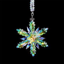 Crystal Snowflake Ornament Clear Acrylic 1 Piece