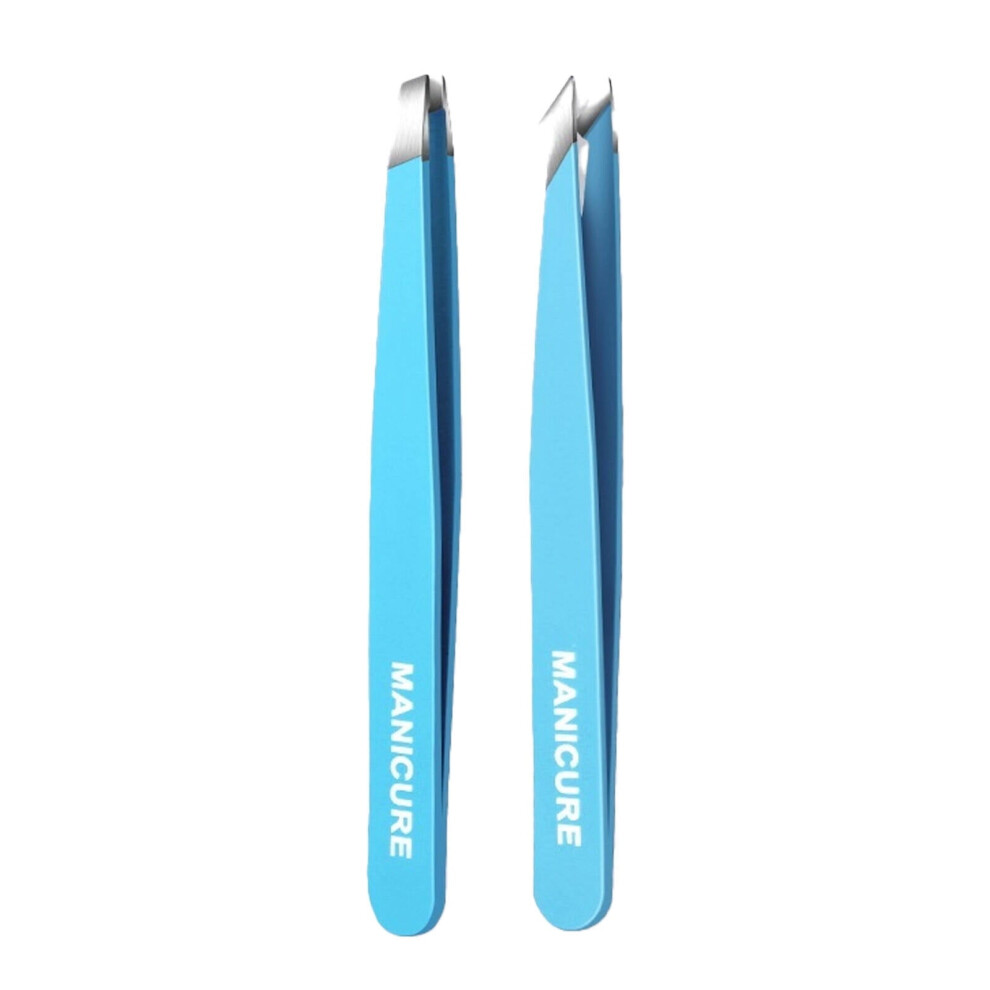 Blue 2Pcs Tweezers,Multi-Functional Beauty Tool Tweezer For Women,Compact And Portable Design Eyebrow Tweezers,,Style11