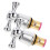 2Pcs Bathtub Knob Replacement Brass Handle for DIY Enthusiasts Easy Installation 1