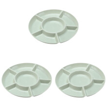 Plateau de service incassable de 28 cm (11 po) à 5 compartiments pour noix, bonbons et légumes – Idéal pour les apéritifs.