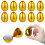 Golden Easter Eggs (12 pcs, 3.1"), Openable Shell, Plastic Empty Eggs for DIY, Basket Stuffers, Egg Hunt Prizes – Compatible with Easter activities 1