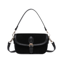 Elegante Handtasche aus Kunstwildleder mit Tragegriff und verstellbarem Schulterriemen – ideal für Arbeit und Shopping.