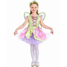 Halloweenjurk voor kinderen met feeënoutfit voor meisjes, geschikt voor feestjes, optredens en podiumkleding, maat M