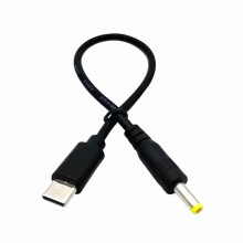 Cabo de carregamento DC5V macho para Tipo C macho para celular, tablet, alto-falante e fones de ouvido. Conector de 4 tamanhos suporta até 36W de
