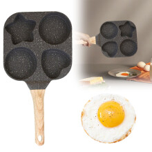 Poêle à œufs et hamburgers antiadhésive à fond épais et plat profond, compatible avec les plaques à induction, poêle universelle pour