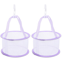 Lot de 2 égouttoirs à pinceaux de maquillage avec filet, pour un rangement pratique des petits objets à la maison