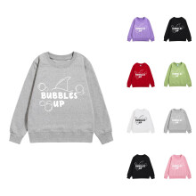 Kids letter print sweater long sleeve warm