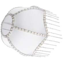 Abat-jour élégant blanc imprimé en forme de parapluie pour suspensions et lampes de table
